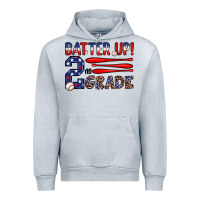 Heather Grey batter up 2nd grade Urban Hoodie - JahusDesignShop