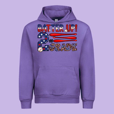 Batter Up 2nd Grade Urban Hoodie Designed By Jahusdesignshop