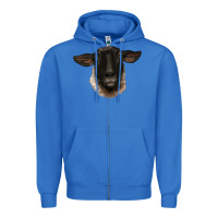 True Royal suffolk ewe head Zipper Hoodie - BarkalooDesign