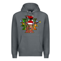 Rock longhorn Aztec Christmas Premium Hoodie - CowhideDigitalArt