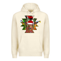 Sandshell longhorn Aztec Christmas Premium Hoodie - CowhideDigitalArt