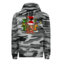 Slate Camo longhorn Aztec Christmas Premium Hoodie - CowhideDigitalArt