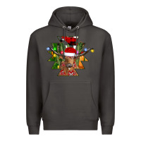 Smoke longhorn Aztec Christmas Premium Hoodie - CowhideDigitalArt