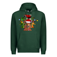 Sports Green longhorn Aztec Christmas Premium Hoodie - CowhideDigitalArt