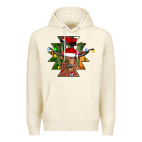 Tofu longhorn Aztec Christmas Premium Hoodie - CowhideDigitalArt