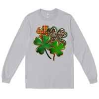 Moon Dust Leopard shamrock St. Patricks Day Long Sleeve Tee - FaDigitalArtStudio