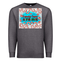 Charcoal Heather candy cane Christmas Premium Sweatshirt - AdoDesignShop