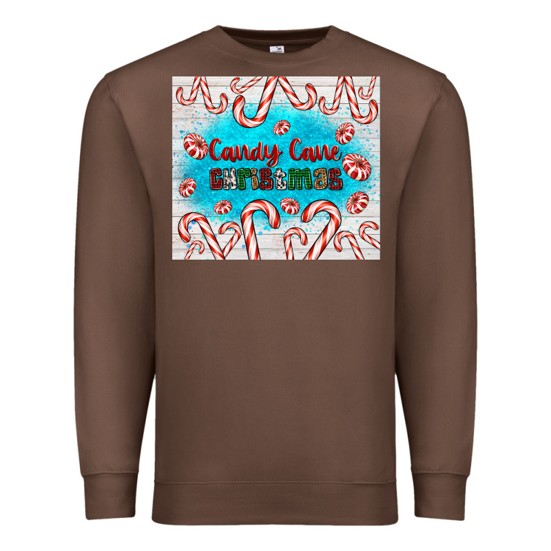 Candy Cane Christmas Premium Sweatshirt by AdoDesignShop | Teevron