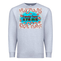 Heather Grey candy cane Christmas Premium Sweatshirt - AdoDesignShop