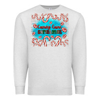 Oatmeal Heather candy cane Christmas Premium Sweatshirt - AdoDesignShop