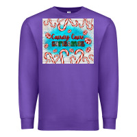 Purple candy cane Christmas Premium Sweatshirt - AdoDesignShop