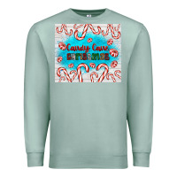 Seafoam candy cane Christmas Premium Sweatshirt - AdoDesignShop