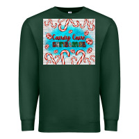 Sports Green candy cane Christmas Premium Sweatshirt - AdoDesignShop