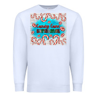 White candy cane Christmas Premium Sweatshirt - AdoDesignShop