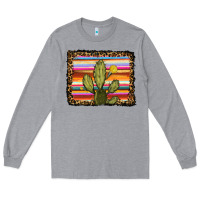 Heather Grey serape leopard cactus Long Sleeve Tee - RanaPortraitStore