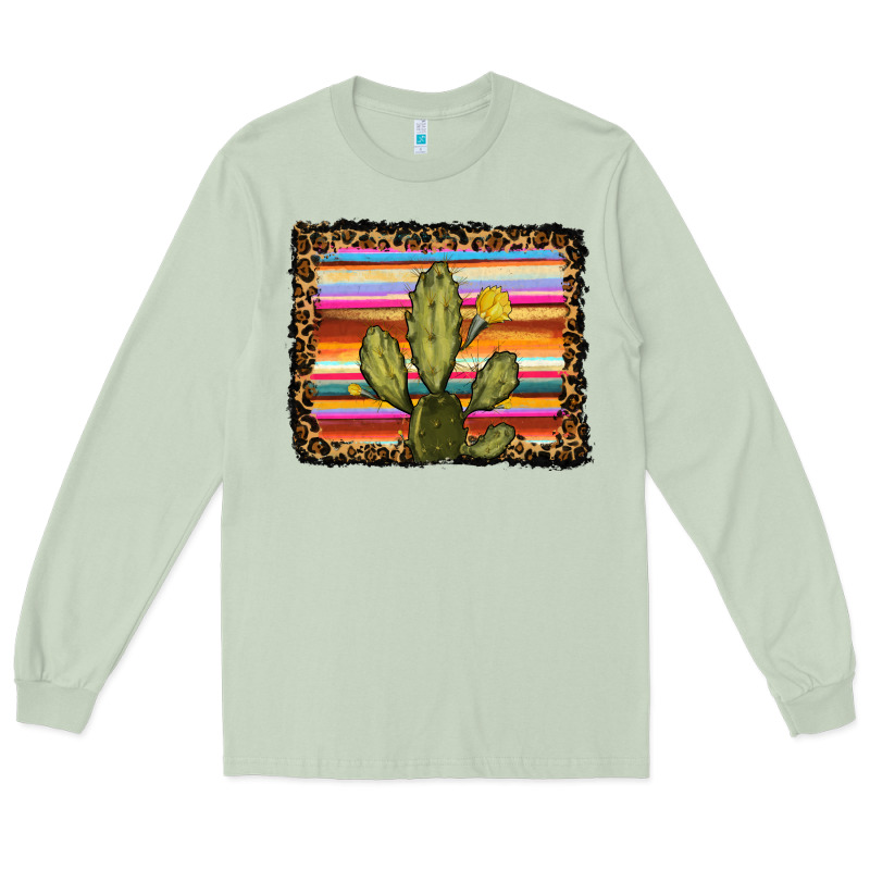 Serape Leopard Cactus Long Sleeve Tee by RanaPortraitStore | Teevron