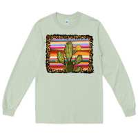 Matcha serape leopard cactus Long Sleeve Tee - RanaPortraitStore