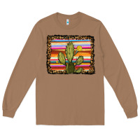 Toasted Coconut serape leopard cactus Long Sleeve Tee - RanaPortraitStore
