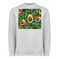 Heather Grey avacado Heavyweight Sweatshirt - BarkalooDesign