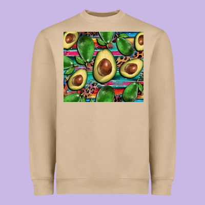 Avacado Heavyweight Sweatshirt Designed By Barkaloodesign