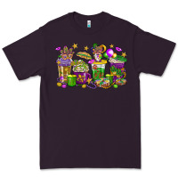Plum Mardi Gras coffee cups Premium Tee - HowdyJamesFarm