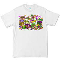 White Mardi Gras coffee cups Premium Tee - HowdyJamesFarm