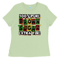 100 Pure Brown Sugar Extra Fine Ladies Tee | Teevron