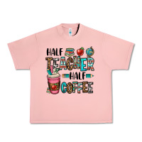 Salmon half teacher half coffee Urban Heavy Tee - OliviaCreatesArt
