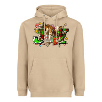 Mushroom joy with baby cow and christmas gifts mistletoe Heavyweight Hoodie - AdoDesignShop