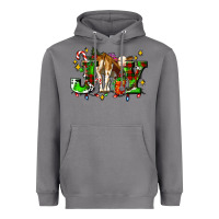 Storm joy with baby cow and christmas gifts mistletoe Heavyweight Hoodie - AdoDesignShop