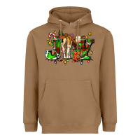 Toasted Coconut joy with baby cow and christmas gifts mistletoe Heavyweight Hoodie - AdoDesignShop