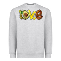 Heather Grey love avocado Heavyweight Sweatshirt - BarkalooDesign
