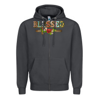 Smoke blessed and floral cross Zipper Hoodie - BarkalooDesign