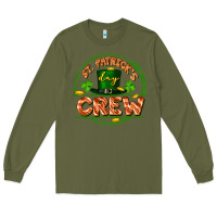 Army Green St. Patrick's Day crew Long Sleeve Tee - FaDigitalArtStudio