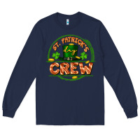 Navy St. Patrick's Day crew Long Sleeve Tee - FaDigitalArtStudio