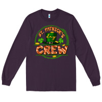 Plum St. Patrick's Day crew Long Sleeve Tee - FaDigitalArtStudio