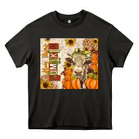 Asphalt Fall Hay There Pumpkin Heavy Core Tee - texasbilliewilder