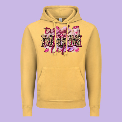 Tired Mom Life Vintage Hoodie Designed By Fadigitalartstudio