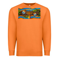 Carrot hanukkah with candlestick Premium Sweatshirt - AdoDesignShop