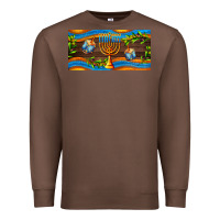 Chestnut hanukkah with candlestick Premium Sweatshirt - AdoDesignShop