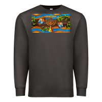 Smoke hanukkah with candlestick Premium Sweatshirt - AdoDesignShop