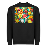 Black summer fruits Heavyweight Sweatshirt - BarkalooDesign