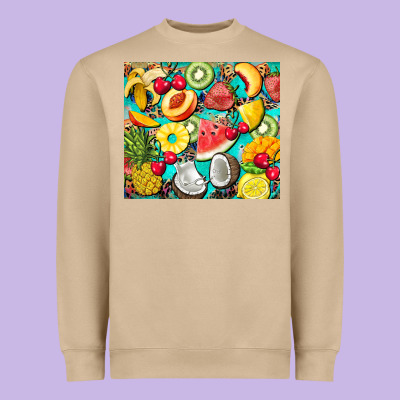 Summer Fruits Heavyweight Sweatshirt Designed By Barkaloodesign