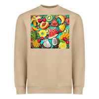 Mushroom summer fruits Heavyweight Sweatshirt - BarkalooDesign