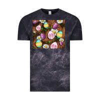 Cloud Black Easter rabbit eggs Vintage Tee - OliviaCreatesArt