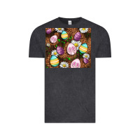 Vintage Black Easter rabbit eggs Vintage Tee - OliviaCreatesArt
