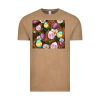 Vintage Coffee Easter rabbit eggs Vintage Tee - OliviaCreatesArt