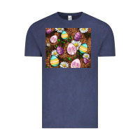 Vintage Denim Easter rabbit eggs Vintage Tee - OliviaCreatesArt
