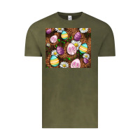 Vintage Olive Easter rabbit eggs Vintage Tee - OliviaCreatesArt