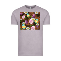 Vintage Zinc Easter rabbit eggs Vintage Tee - OliviaCreatesArt